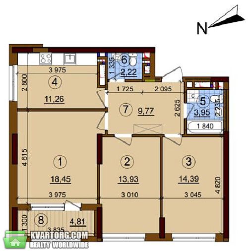 Sell 3-room apartment. Киев,  Правды пр — photo 3