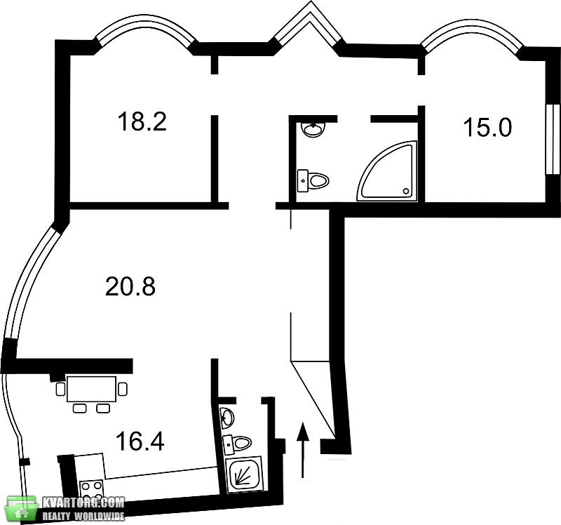 Sell 3-room apartment. Киев, Урловская — photo 2