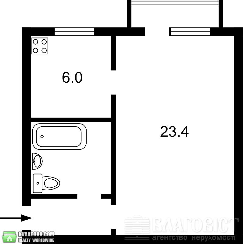 Sell 1-room apartment. Киев,  Саксаганского — photo 2