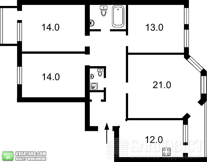 Sell 4-room apartment. Киев,  Никольско-Слободская — photo 3