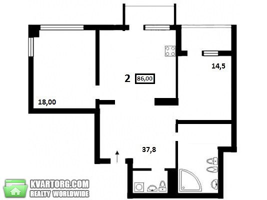 Sell 2-room apartment. Киев,  Срибнокильская — photo 10