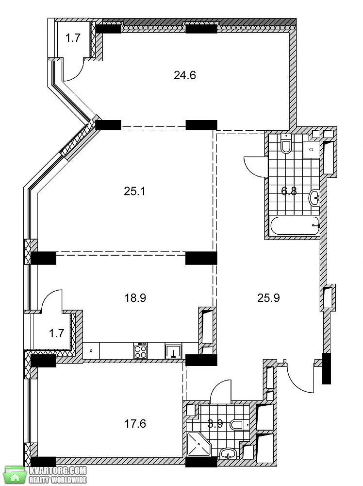 Sell 3-room apartment. Киев,  Дружбы Народов бул — photo 5