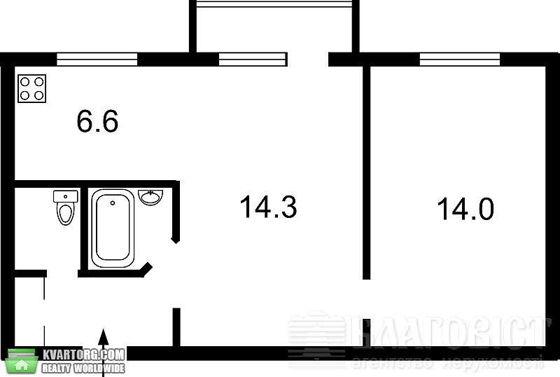 Sell 2-room apartment. Киев, Дружбы Народов бул — photo 4