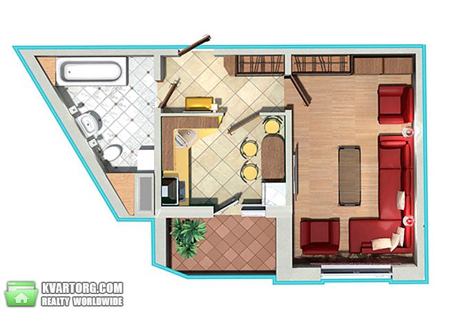 Sell 1-room apartment. Киев,  Глушкова пр — photo 2