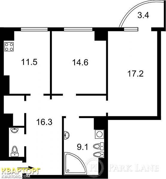 Sell 2-room apartment. Киев,  Оболонская наб — photo 2