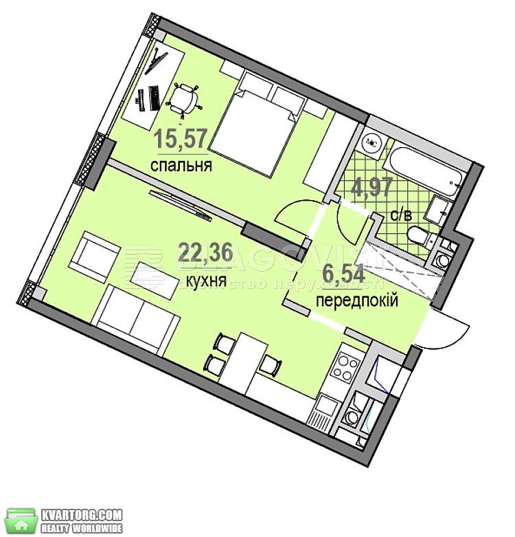 Rent out 2-room apartment. Киев,  Липковского — photo 1