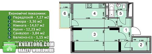 Sell 1-room apartment. Киев, Новоукраинская — photo 2