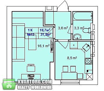 Sell 1-room apartment. Киев,  Большая Окружная — photo 8