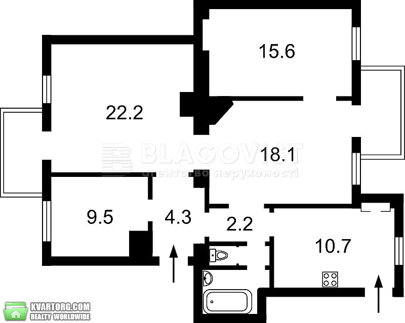 Sell 4-room apartment. Киев, Левандовська — photo 2