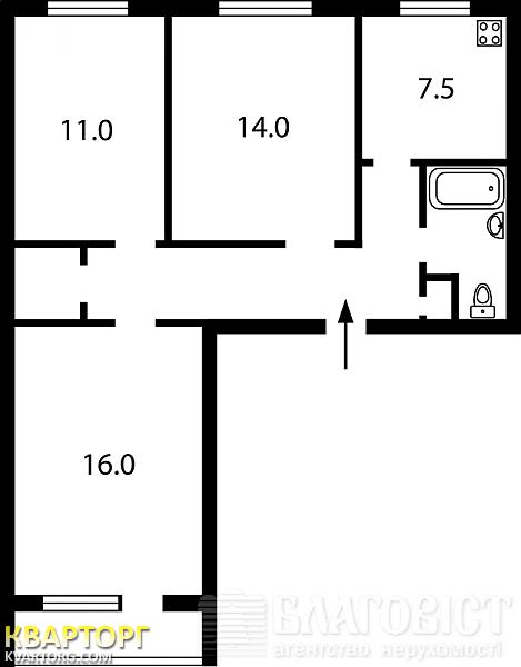 Sell 3-room apartment. Киев, Малышко — photo 7