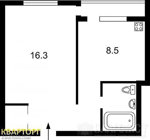 Sell 1-room apartment. Киев,  Жмаченко — photo 2