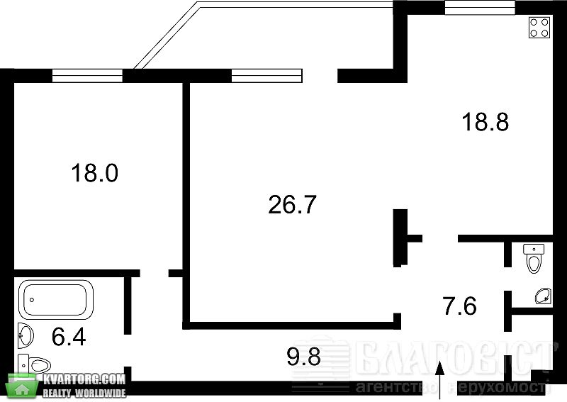 Sell 2-room apartment. Киев,  Никольско-Слободская — photo 10