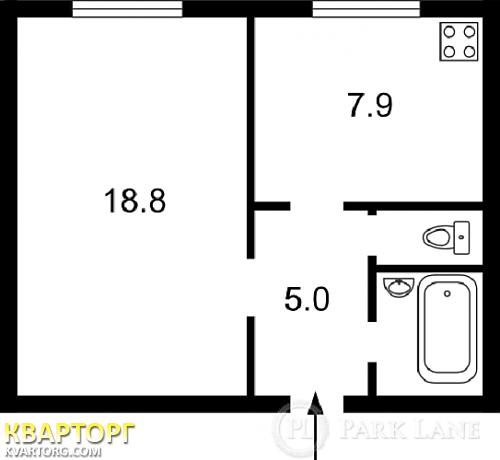 Sell 1-room apartment. Киев,  Киквидзе — photo 2