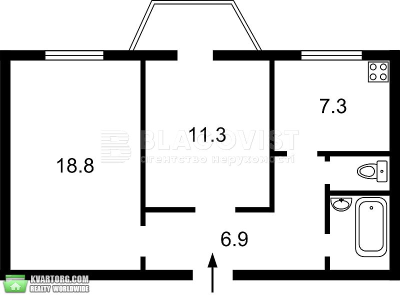 Sell 2-room apartment. Киев,  Саксаганского — photo 1