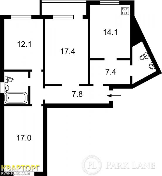 Sell 3-room apartment. Киев,  Григоренко пр — photo 2