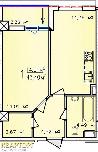 Sell 1-room apartment. Одесса, Гагаринское плато — photo 3