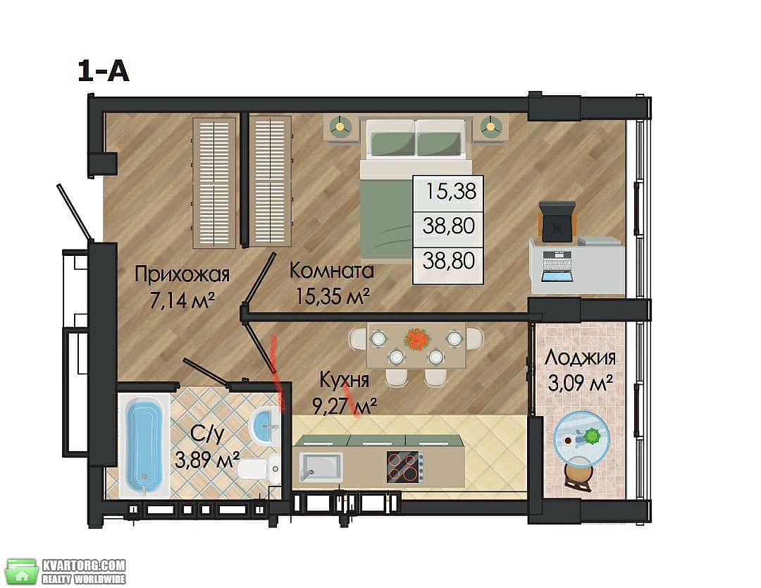 Sell 1-room apartment. Одесса, Крыжановка — photo 3