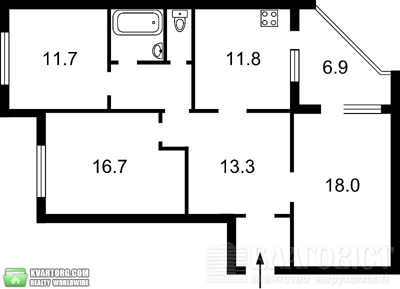 Sell 3-room apartment. Киев,  Григоренко пр — photo 2