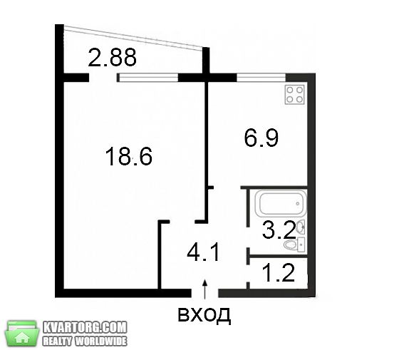 Sell 1-room apartment. Киев, жолудева — photo 9