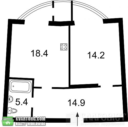 Sell 1-room apartment. Киев, Днепровская наб — photo 2