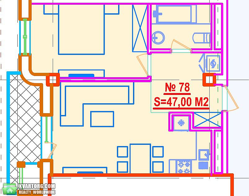 Sell 1-room apartment. Одесса, Вице Адмирала Азарова — photo 2