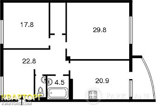 продам 2-комнатную квартиру. Киев,   Кольцова бул - фото 3