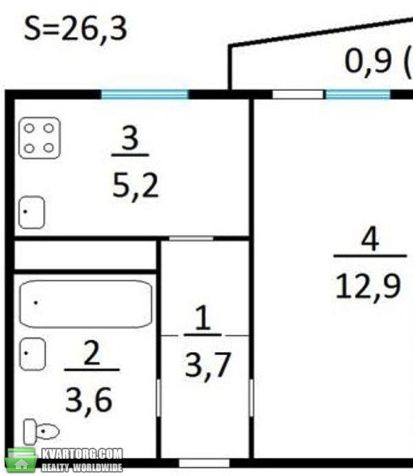 Sell 1-room apartment. Киев,  Здолбуновская — photo 2