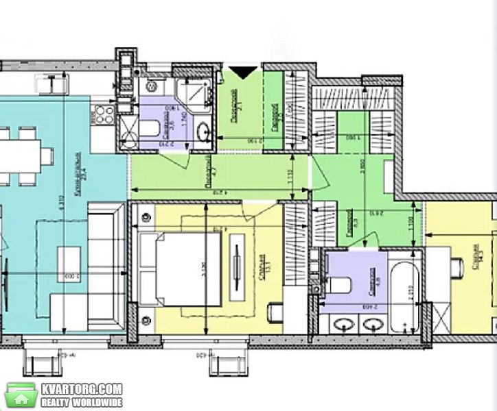 Sell 3-room apartment. Киев,  Салютная — photo 8