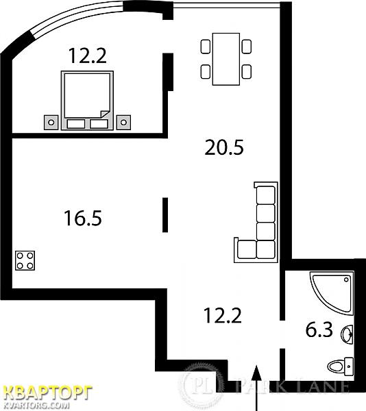 Sell 2-room apartment. Киев, Кудряшова — photo 5