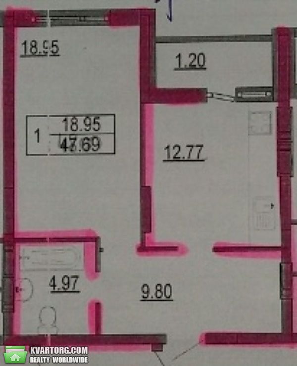 Sell 1-room apartment. Киев,  Вильямса — photo 3