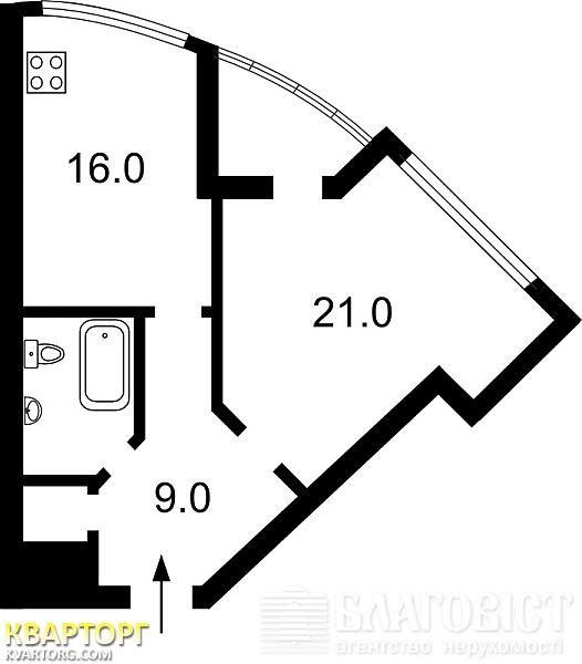 Sell 1-room apartment. Киев,  Ахматовой — photo 2