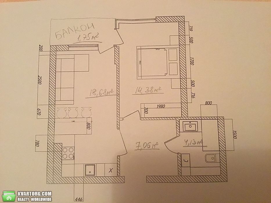Sell 1-room apartment. Киев, Кристеров — photo 10