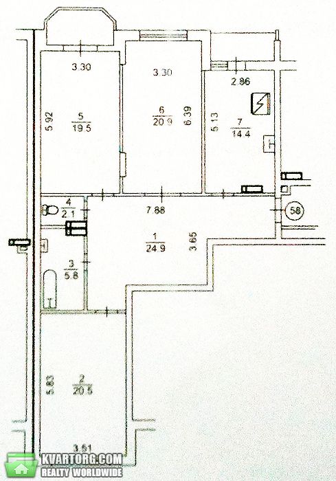 Rent out 3-room apartment. Киев,  Казачья — photo 10