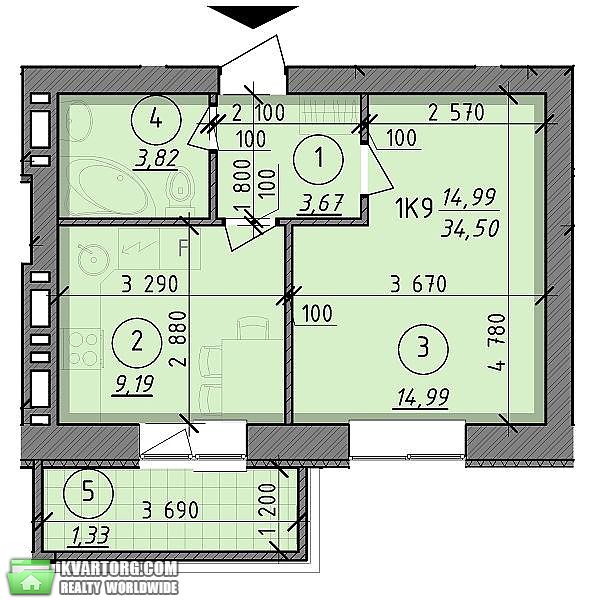 Sell 1-room apartment. Вышгород,  Шолуденко — photo 10