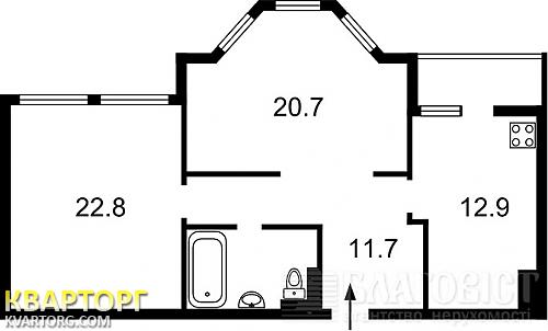 Sell 2-room apartment. Киев, Никольско-Слободская — photo 3