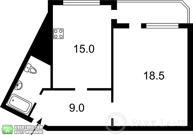 Sell 1-room apartment. Киев,  Вишняковская — photo 8
