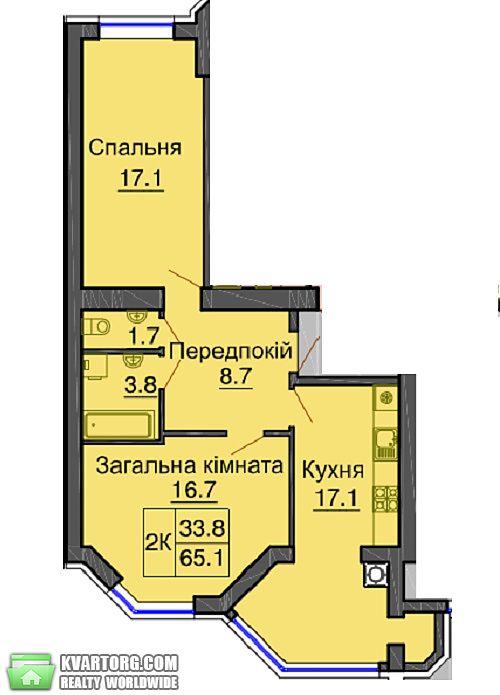 Sell 2-room apartment. Киев, Мира — photo 3