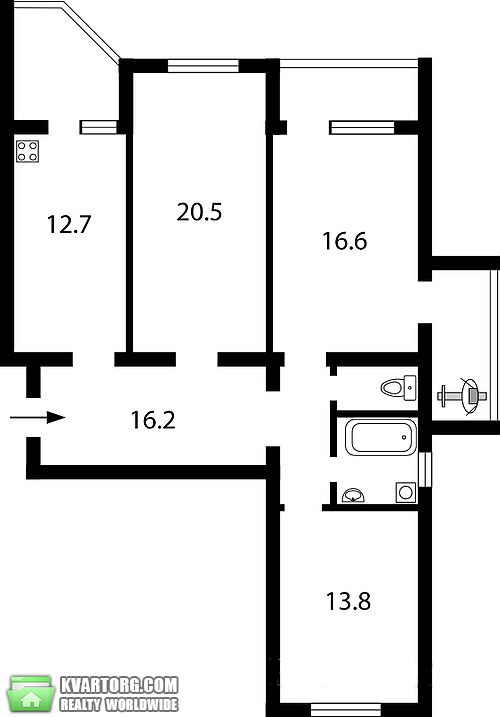 Sell 3-room apartment. Киев,  Ахматовой — photo 4