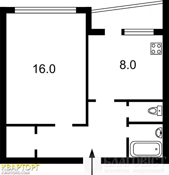 Sell 1-room apartment. Киев,  40-летия Октября просп — photo 2