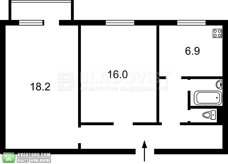 Sell 2-room apartment. Киев, Олеся Гончара — photo 2