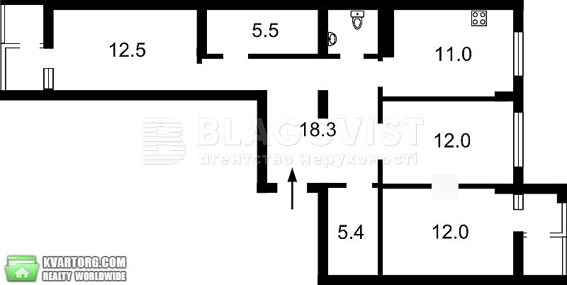 Sell 3-room apartment. Киев,  Подвысоцкого — photo 1
