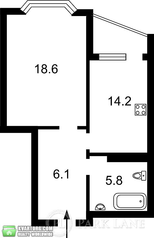 Sell 1-room apartment. Киев,  Ахматовой — photo 5