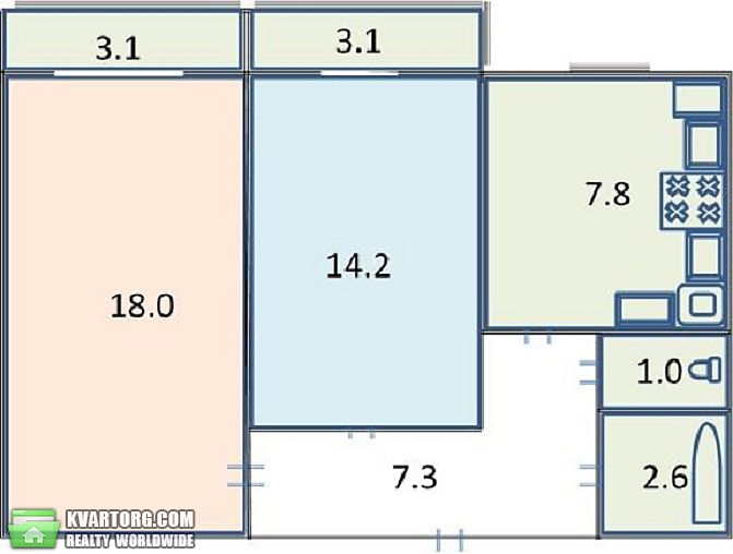 Sell 2-room apartment. Киев,  Тростянецкая — photo 6