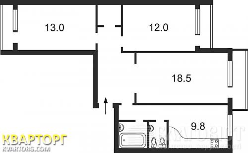 Sell 3-room apartment. Киев,  Срибнокильская — photo 3