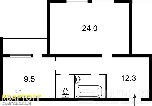 Sell 1-room apartment. Киев,  Декабристов — photo 1