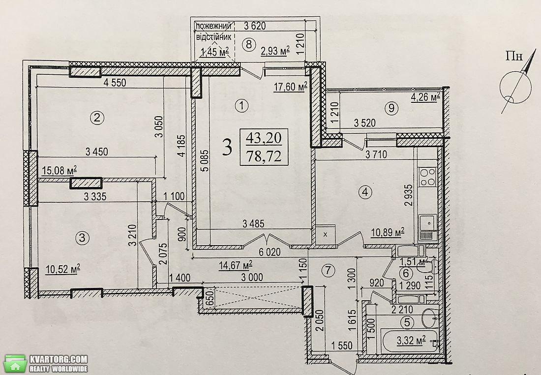 Sell 3-room apartment. Киев, платоновский пер — photo 2