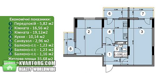 Sell 2-room apartment. Киев, Новоукраинская — photo 2