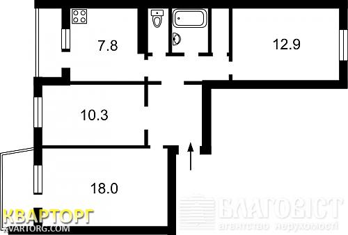 Sell 3-room apartment. Киев, Вербицкого — photo 1