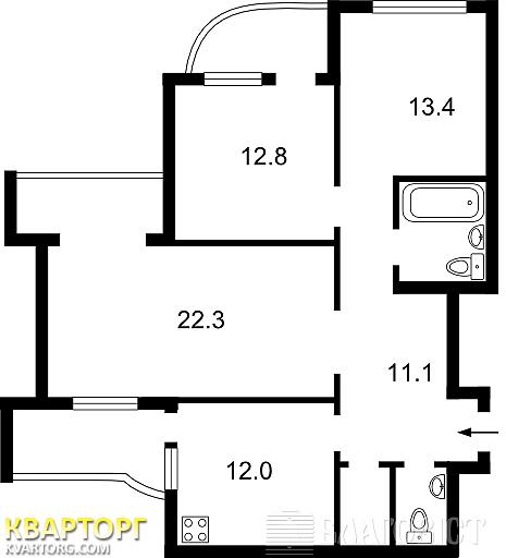 Sell 3-room apartment. Киев,  Майорова — photo 2