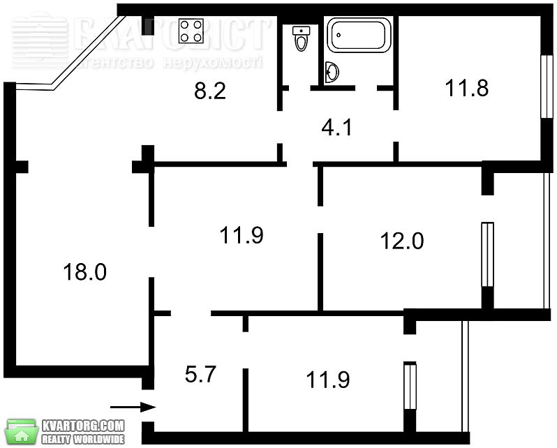 Sell 4-room apartment. Киев, Петра Григоренко — photo 3